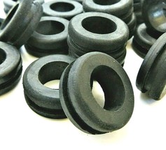 Rubber Cable Grommets for a 3/4&quot; Panel Hole 1/2&quot; ID for 1/16&quot; Thick Wall Bushing - £9.92 GBP+