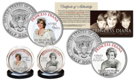 Princess Diana 20th Anniversary Kennedy Half Dollar 2-Coin Set - Wedding Edition - £11.98 GBP