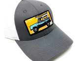 Ford Bronco Grey &amp; White Mesh Trucker Curved Bill Adjustable Snapback Hat - $12.69