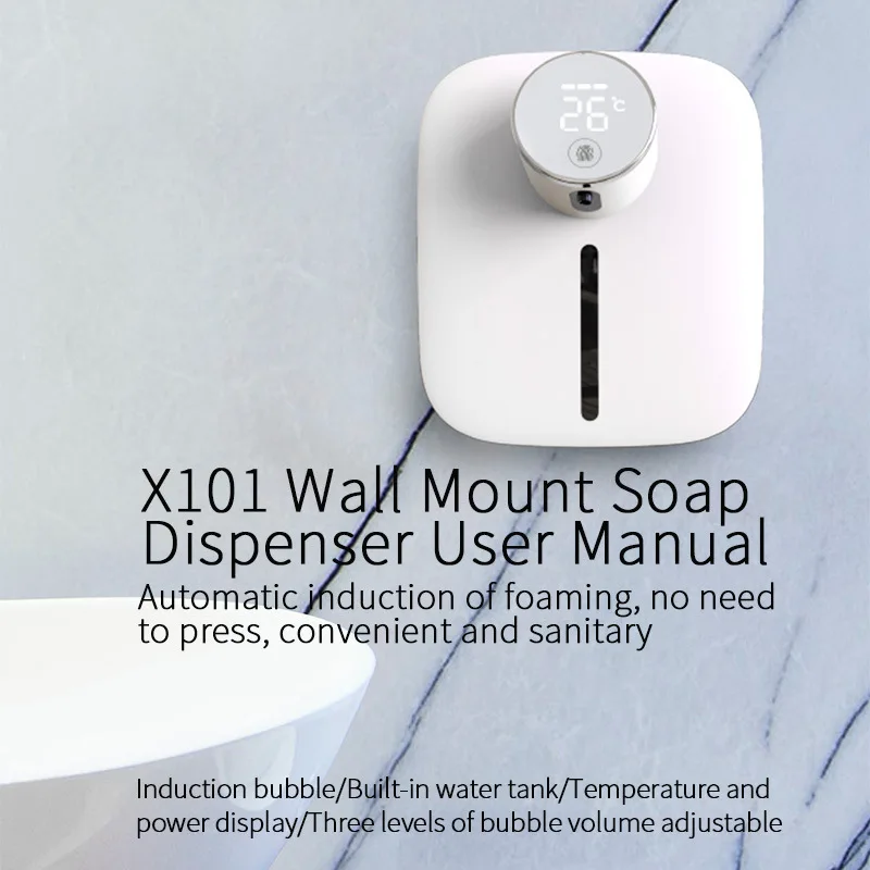 House Home A Automatic Soap Dispenser USB Rechargeable 320ml Liquid Soap Dispens - £54.25 GBP