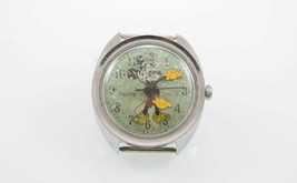 Timex Mens Mickey Mouse Quartz Watch Silver Rare Vintage Disney nonworking  - £18.93 GBP