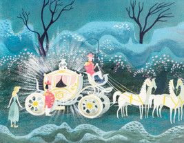 FRAMED CANVAS Art print giclee Cinderella Coach with Coachman and Horses - £31.13 GBP+
