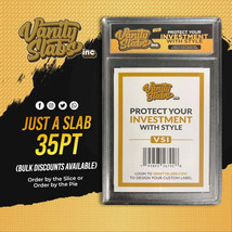Vanity Slabs Holder 35pt Thickness for Standard Size Trading Cards Plast... - £11.90 GBP