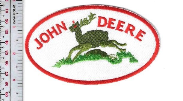 Vintage John Deere Four Legged Deer Dealer Promo Farm &amp; Construction Patch - $9.99
