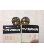 6MD8 Lot of Two (2) Sylvania Tubes NOS NIB Same Codes Top Halo Foil Getters - $7.50