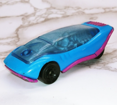Vintage 1994 Hot Wheels McDonald&#39;s Diecast Toy Car Blue Pink China - $5.69