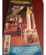 ADC&#39;s visitors Folded MAP of Fredericksburg VA 1993 5th edition  - £7.81 GBP