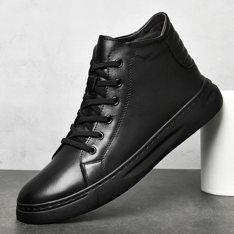 Her shoes high top shoes casual shoes fashion sneakers cowhide private custom men shoes thumb200