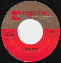 Nancy Sinatra Sugar Town 7&quot; Vinyl Record 1966 Reprise Records 0527 DUSTIES - $1.86