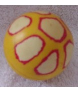 Vintage 6-inch Round Yellow &amp; Orange White Spotted Buncey Ball - $6.84 CAD