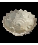 Fenton Footed Hobnail White Milk Glass 6 Candle Holder Bowl Centerpiece - $23.04 CAD