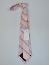 Men's Calvin Klein Tie Classic Woven Silky Feel #Calvin-1 Pink image 2