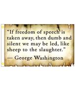 Freedom of Speech George Washington 3&#39;X5&#39; Flag ROUGH TEX® 100D - $34.08 CAD