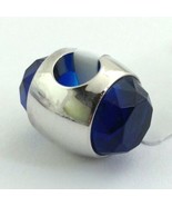 Lauren G Adams Rhodium  Libra Birthstone Blue Cz  Bead Charm, Fits All - $391.25 MXN