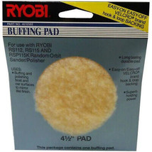 Ryobi 4.5-Inch Buffing/Polish Pad with Hook and Loop Backing 4610502 - £6.50 GBP