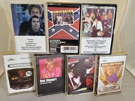 Lot Of (8) Classic ROCK/FOLK/COUNTRY CASSETTES- Rod Stewart, Billy Joel, Alabama - £10.85 GBP