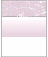 25 Blank Check Stock Paper - Check on Top - Burgundy Marble - $3.91