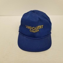 Vintage Lord Calvert Canadian Whiskey Snapback Blue Hat, Whiskey Collectible - £10.80 GBP