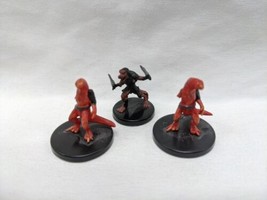 Lot Of (3) *2 Damaged* D&amp;D Firenewt And Flamescorched Koblod Miniatures - £7.11 GBP