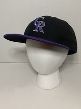 New Era 59Fifty Colorado Rockies Fitted Hat (Black/Purple) On-Field Size... - $19.86