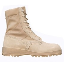 Mcrae Hot Weather Milspec Desert Tan Combat Boots Vibram Soles 4.5 W 4 1/2 Wide - £49.91 GBP