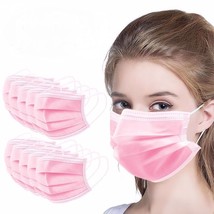 Disposable Face Covering (Pink). Disposable Protecticve MASK. 50 Per Box. - £5.41 GBP