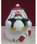 Hallmark 2012 Christmas XKT1079 Penguin And Snowman Salt &amp; Pepper Shaker - $8.42