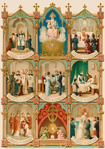 Seven Sacraments – 8.5x11&quot; or 11x14&quot; Print - £9.49 GBP+