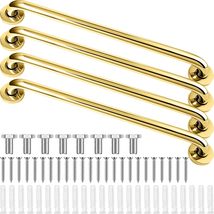 Tatuo 4 Pack Showers Grab Bars for Bathtubs 304 Stainless Steel, Gold,16 Inch - £18.68 GBP