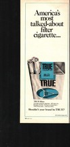 1967 True Blue Cigarettes Tobacco Menthol Original Vintage Color Print Ad b4 - £19.22 GBP