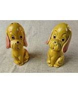 Vintage Japanese Ceramic Cruet Salt &amp; Pepper Set Dogs - $28.40 CAD