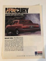 Mercury Topaz Vintage Print Ad Advertisement pa11 - $8.90