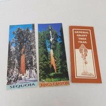 Lot of 3 Travel Ephemera General Grant Tree Trail Brochure Wide Sequoia ... - £7.79 GBP