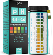 Ph Test Strips for Urine and Saliva Testing (4.5-9.0) - Alkaline Ph Strips with  - $19.56