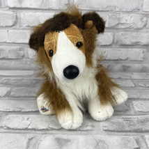 Ganz Webkinz Collie 8&quot; Plush Dog Realistic HM149 Retired Stuffed Animal No Code - £12.74 GBP