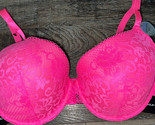 XOXO ~ Women&#39;s Gentle Lift Bra Pink Lace Padded Underwire Nylon Blend (A... - $22.02