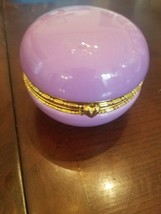 Lavender Ceramic Type Material Jewelry Box-Very Beautiful-Brand New-SHIPS N 24HR - £23.64 GBP