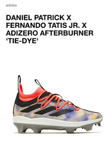 Adidas Afterburner Tie-Dye x Daniel Patrick Baseball Cleats H03813 Men's - £47.88 GBP