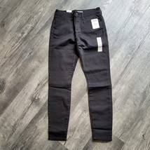 New Levi Strauss Women&#39;s Mid Rise Skinny Black Soft Stretch Jeans Sz 8M ... - $27.05 CAD