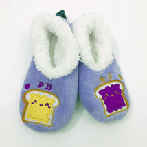 NWT Snoozies PB &amp; J Slippers Non Skid Child Size L 4/5 - £8.54 GBP