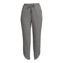 Time and Tru Women&#39;s Dolphin Hem Joggers, Heather Grey Size L(12-14) - $23.75