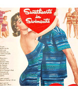 1955 Catalina Matching Swimsuits Advertisement Swimwear Valentines DWQQ7 - $29.99
