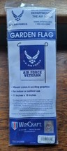 NIP WinCraft Garden Flag U.S. Air Force Veteran Military 11&quot;x15&quot; Indoor Outdoor - £11.93 GBP