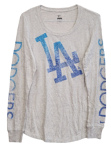 Nike Womens Los Angeles Dodgers 1.5 Long Sleeve Top White Heat XL - $30.68