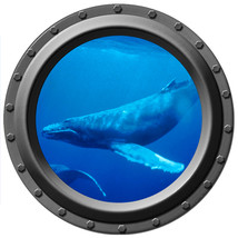 Humpback Whale - Porthole Wall Decal - £11.18 GBP