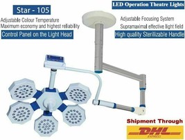 LED Star 105 Surgical Operation Theater light LED Lamp 180000Lux Stainless Steel - £1,266.17 GBP