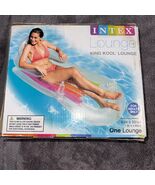 Intex King Kool Lounge Floating Swimming Pool Lounger with Headrest &amp; Cu... - $19.79