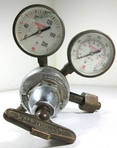 Vintage Marquette Welding Oxygen Pressure Regulator GW-6-1-10 Glass Gauges - $29.65