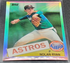Nolan Ryan 1998 Topps Finest Refractor 760 card 1985 chrome houston astros  - $35.31