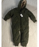 BABY GAP Sherpa-Lined One-Piece Snowsuit, Walden Green, Size 12-18 Month... - €25,26 EUR